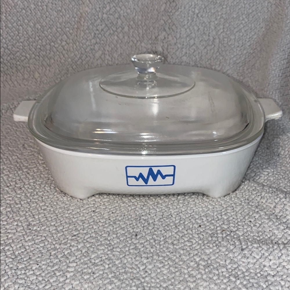Glass Lid White Casserole Dish